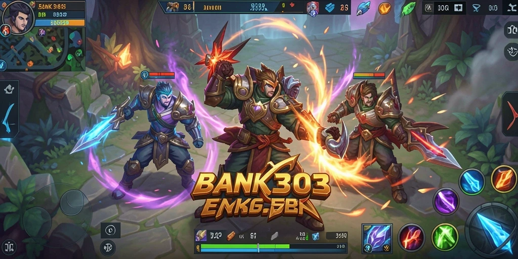 Gameplay intens dengan pertarungan karakter unik dalam BANK303.