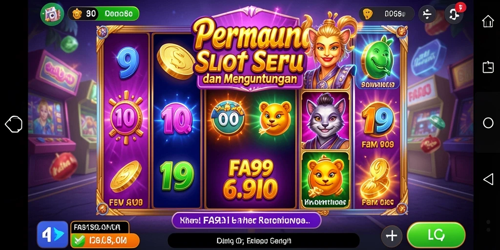 Tampilan gameplay Slot yang menegangkan dan penuh warna.