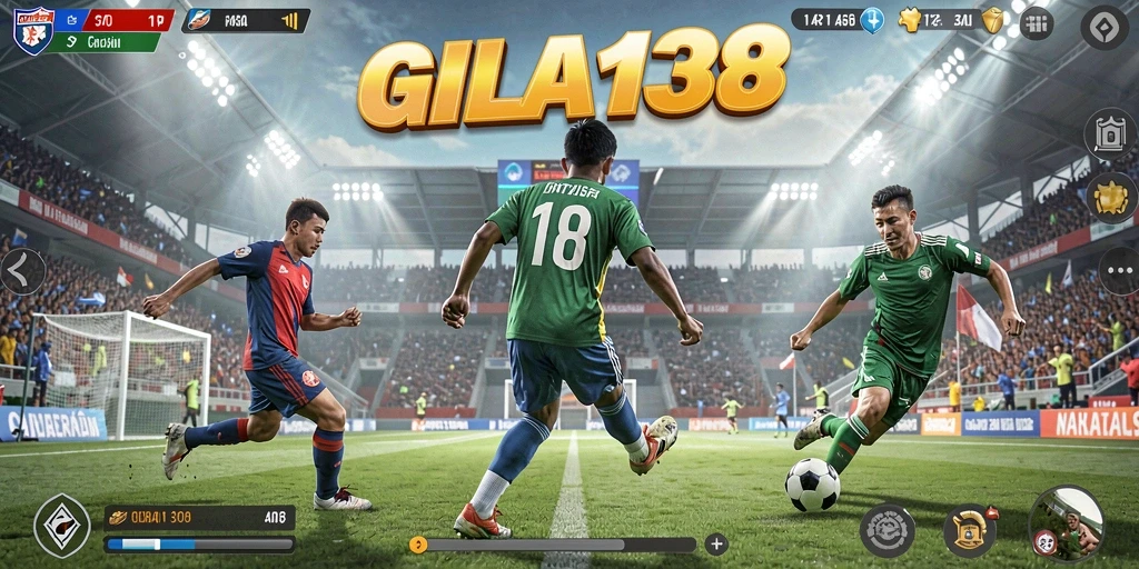 Tampilan gameplay <strong>GILA138</strong> dengan aksi olahraga yang mendebarkan.