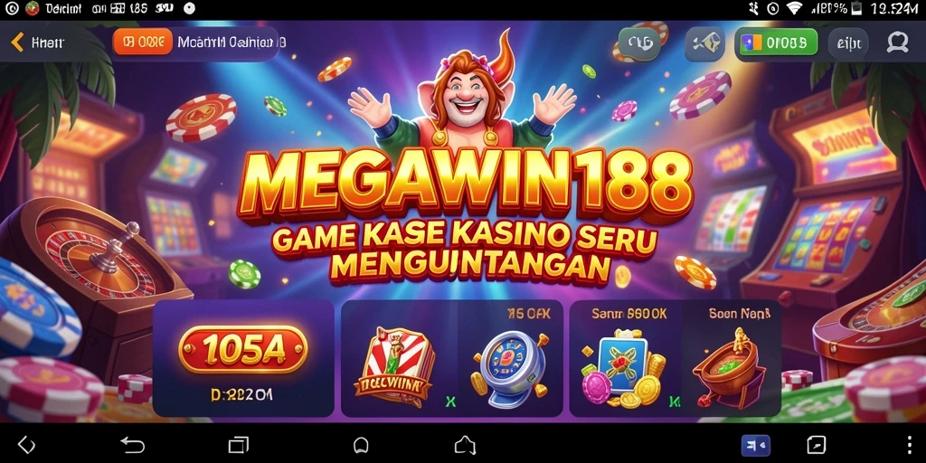 Tangkapan layar MEGAWIN188 menampilkan gameplay Kasino yang mengasyikkan.