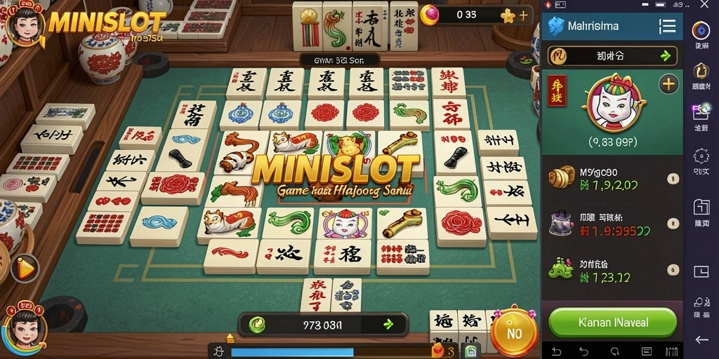 Gameplay menarik dalam <strong>MINISLOT</strong> yang menampilkan strategi Mahjong.