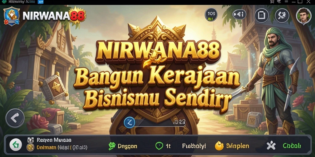 Tampilan screenshot utama gameplay NIRWANA88 yang penuh warna.