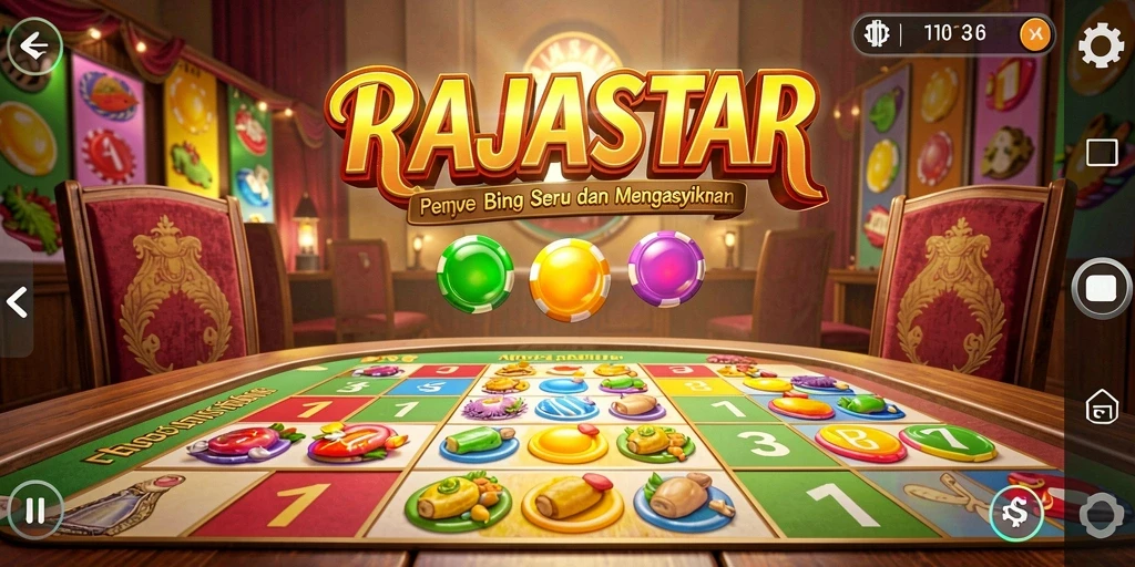 Tampilan gameplay Bingo yang menarik dalam RAJASTAR.