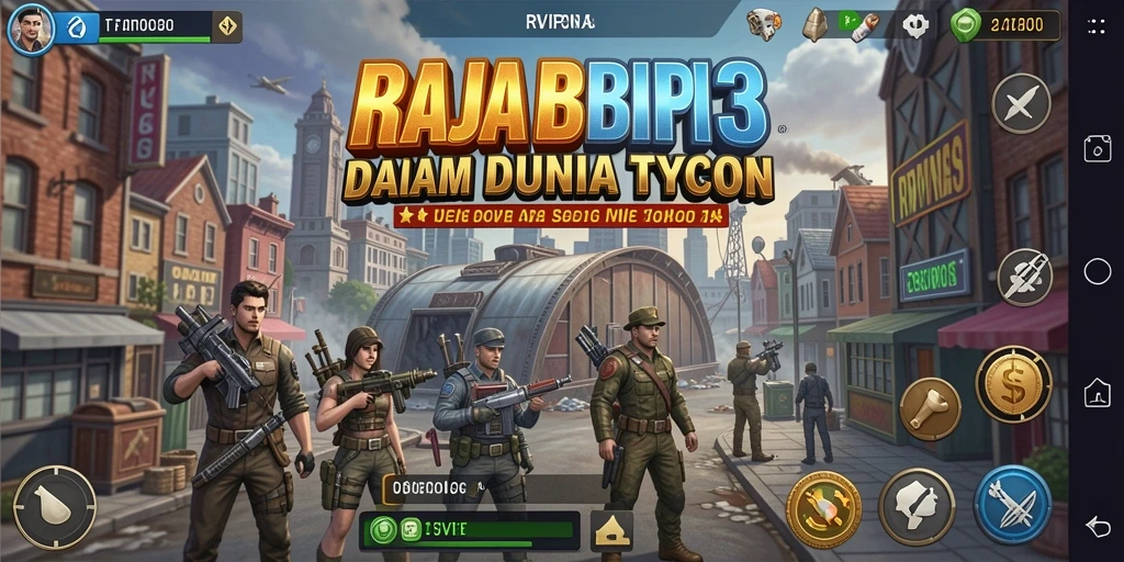 Tampilan gameplay RVIP3 yang menarik dalam dunia Tycoon.