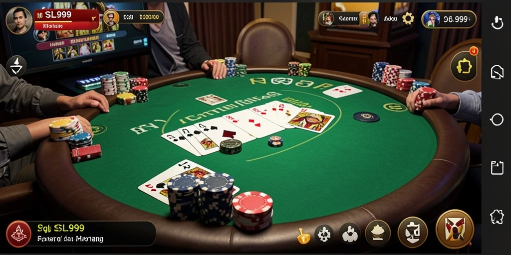 Tampilan gameplay seru di <strong>SL999</strong> dengan pengalaman Poker yang mendebarkan.