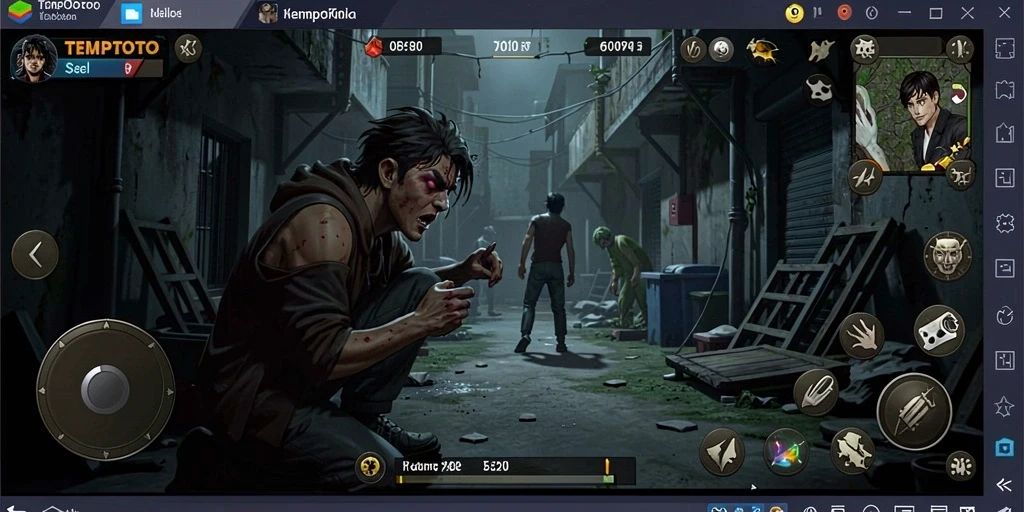 Tangkapan layar menunjukkan atmosfer menyeramkan dalam gameplay TEMPOTOTO.