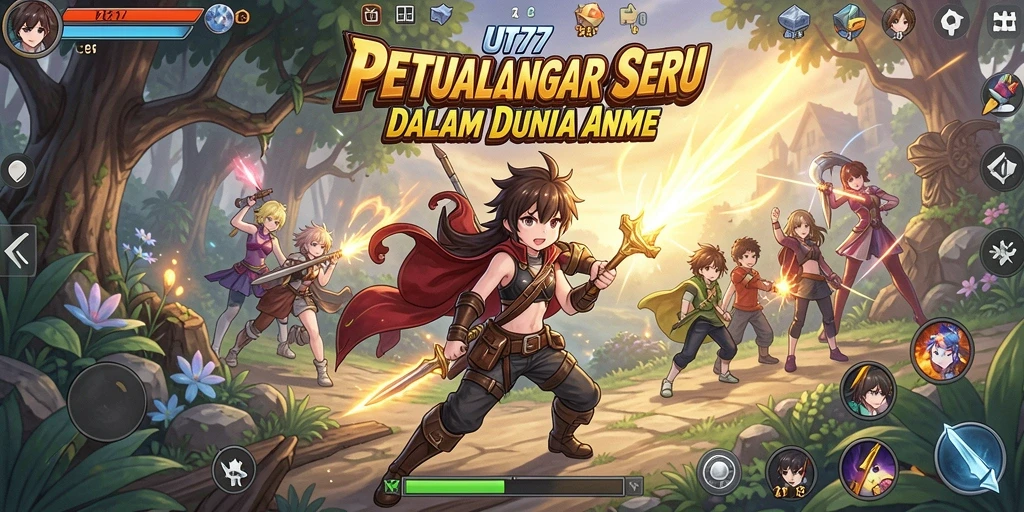 Menampilkan karakter anime dalam aksi seru di UT77.
