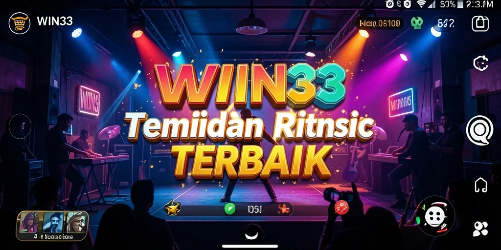 Gameplay interaktif aplikasi WIN33 dengan fitur musik yang mengasyikkan.
